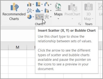 Figure 1 - Create a Scatter chart